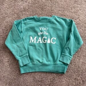 Kids Teal Sweatshirt - 'You Are the Magic'
